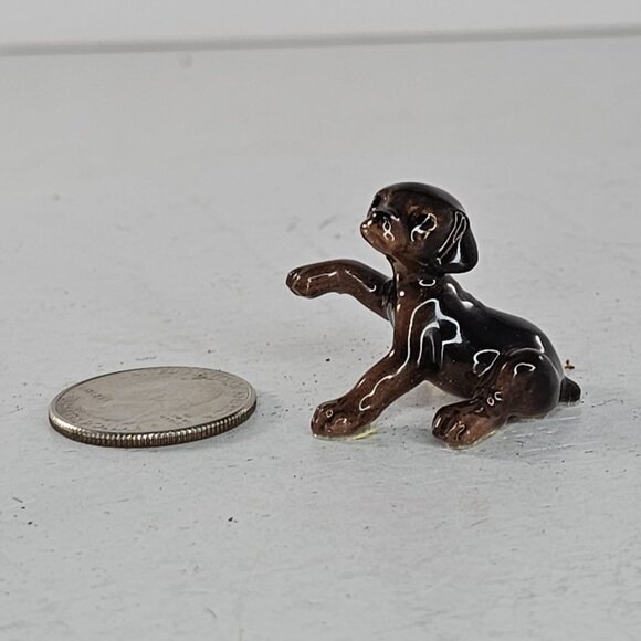 Hagen Renaker Miniature Doberman Puppy Figurine Dog Ceramic Collectible - Picture 6 of 8